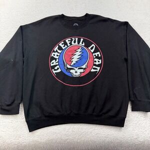 Grateful Dead Steal Your Face Black Sweatshirt Life Clothing Co Mens Large L